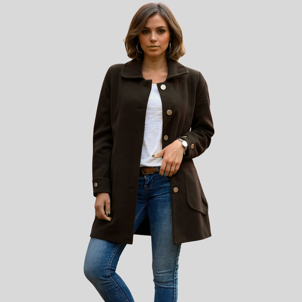 MOANA | Klasični oversized kaput s detaljima u obliku mašne