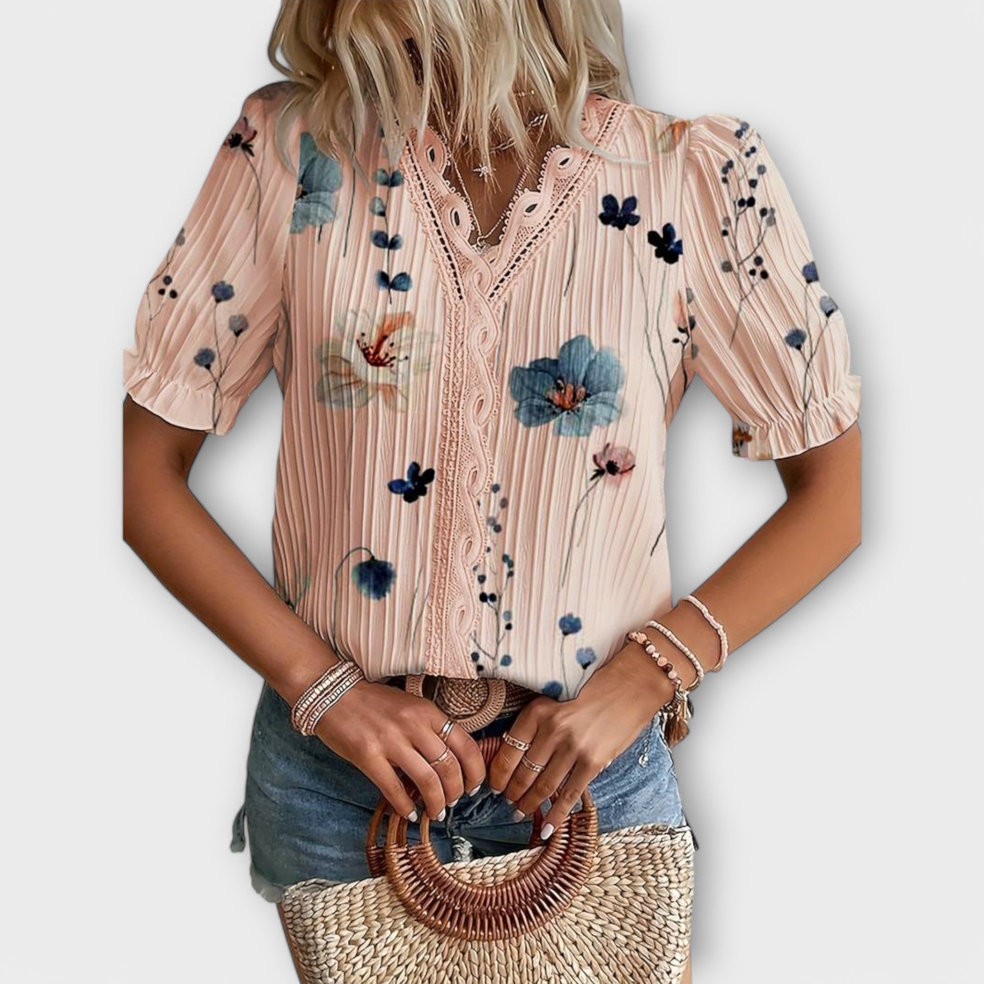 Hermina - Bluza s V izrezom