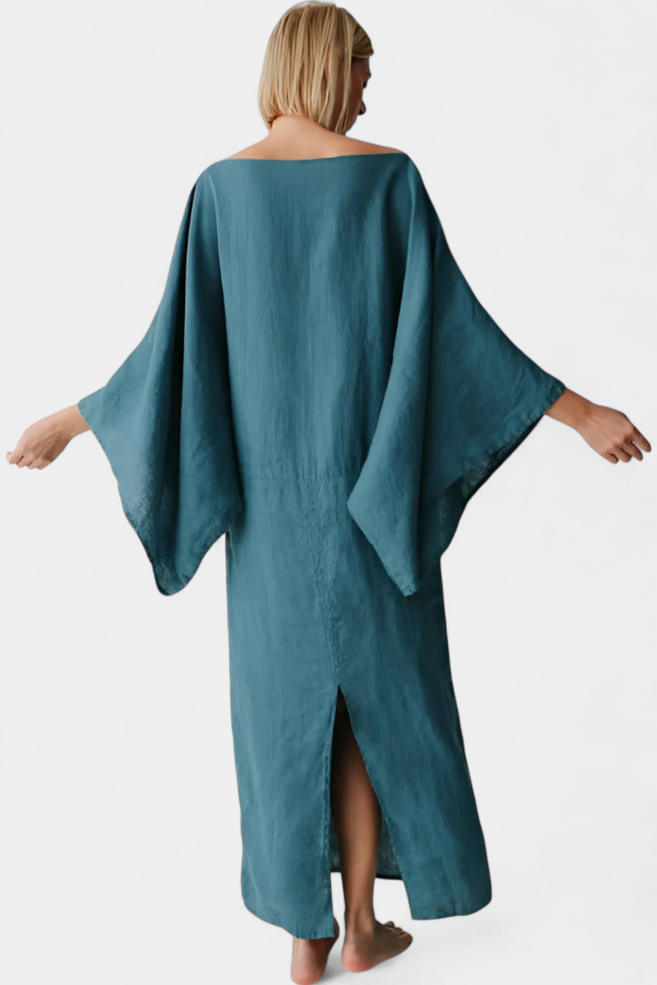 Filipa - Haljina Kimono od Lina i Pamuka s Pojasom