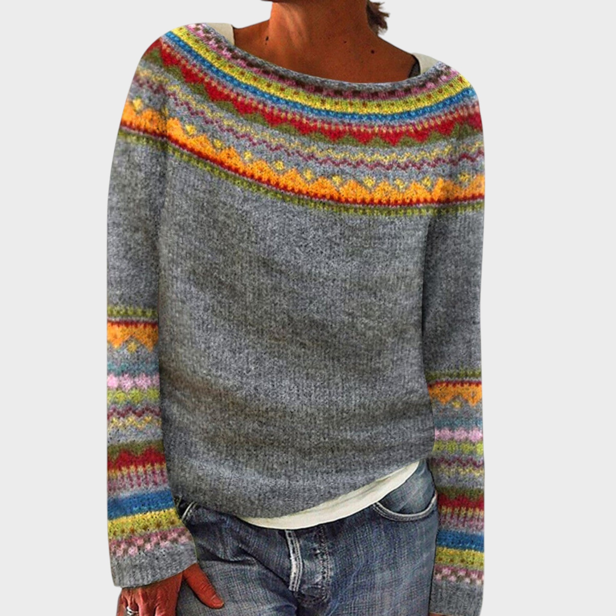 Nika™ - Udobni Retro Pulover