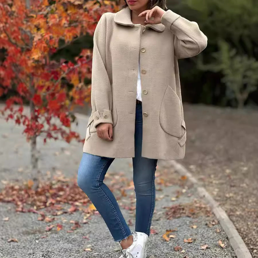 MOANA | Klasični oversized kaput s detaljima u obliku mašne